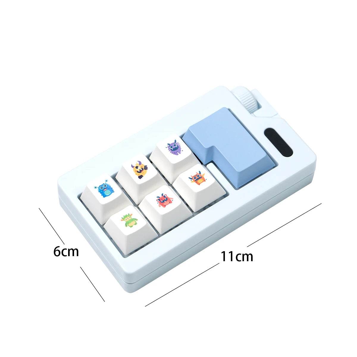 Keyboard Key Toy Finger Keyboard Keychain Fidget Clicker Toy Mechanical Keyboard Switch Keycaps Toys for Adults - ToylandEU