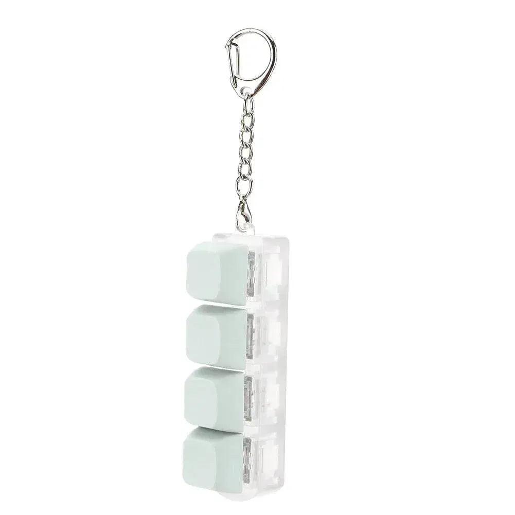  Button Keycap Fidget Keychain 4 Keys Keyboard Decompression Toys Keyboard Keychain Toys for Adult To Relief Stress Pass The Time -  ToylandEU™