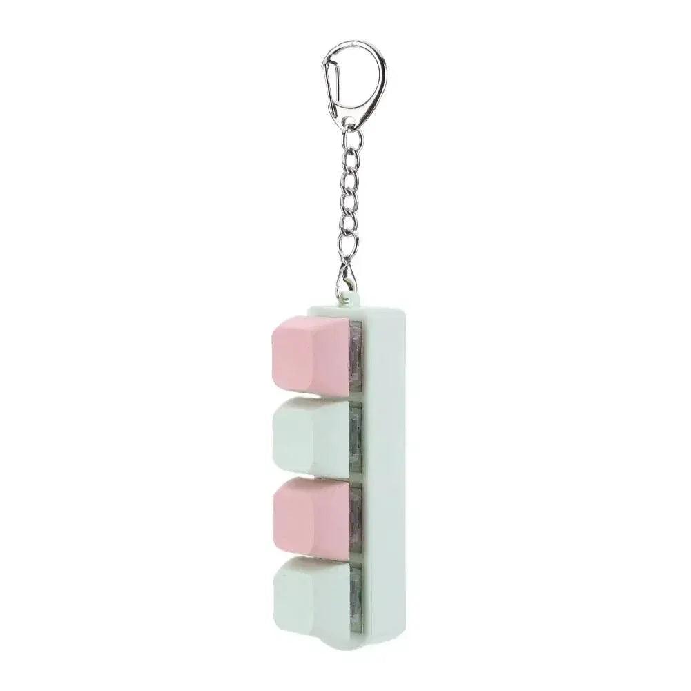  Button Keycap Fidget Keychain 4 Keys Keyboard Decompression Toys Keyboard Keychain Toys for Adult To Relief Stress Pass The Time -  ToylandEU™