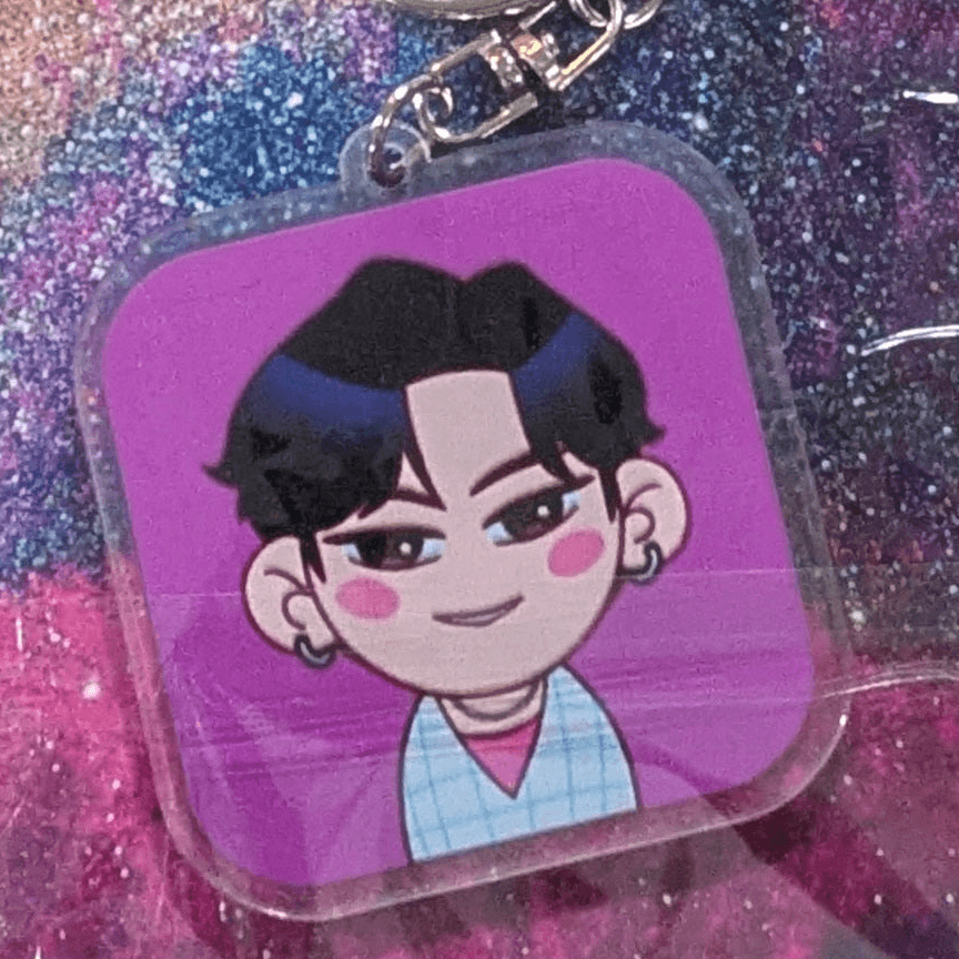 Keychain Demon Hunters Chibi Pastel Frame | Toylandeu™