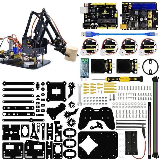 Keyestudio 4DOF Robot Arm Kit PS2 Control For Arduino -  ToylandEU™