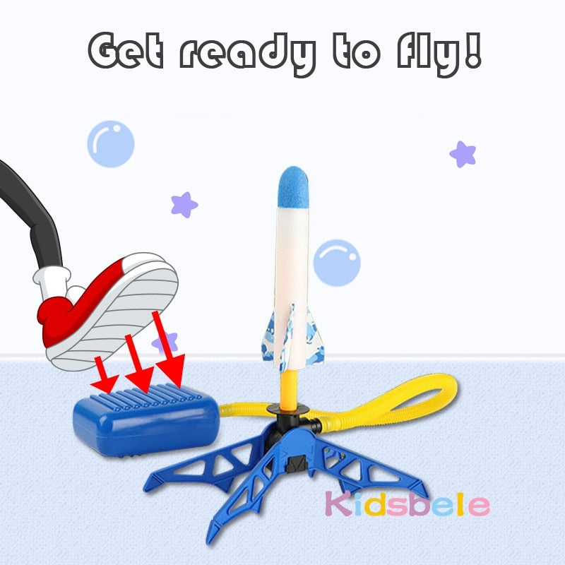 Air Pressed Stomp Rocket Launcher | Toy Rocket Launcher Kids - Kid - ToylandEU