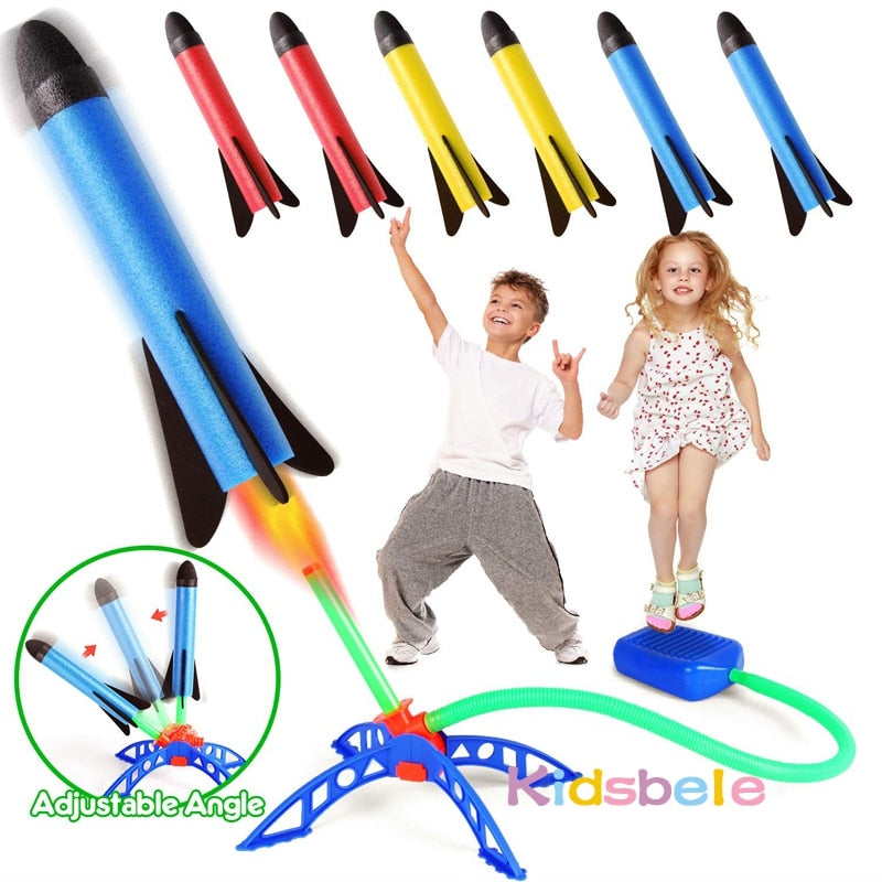 Air Pressed Stomp Rocket Launcher | Toy Rocket Launcher Kids - Kid - ToylandEU