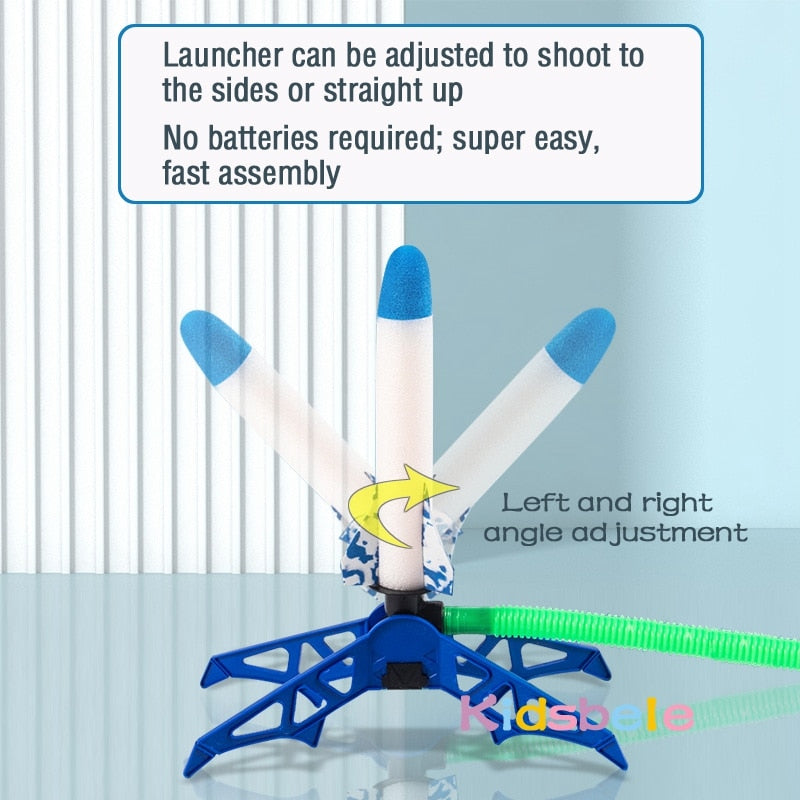 Air Pressed Stomp Rocket Launcher | Toy Rocket Launcher Kids - Kid - ToylandEU