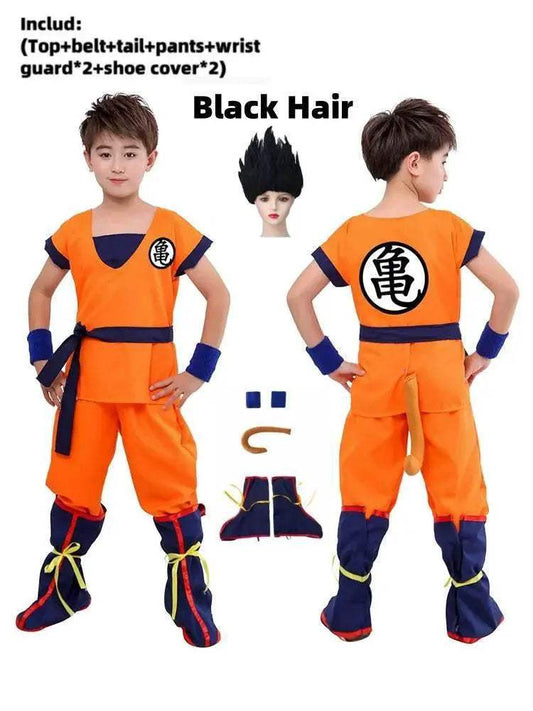  Kid Safe Goku Cosplay Bodysuit Wig Size S Toyland EU -  ToylandEU™