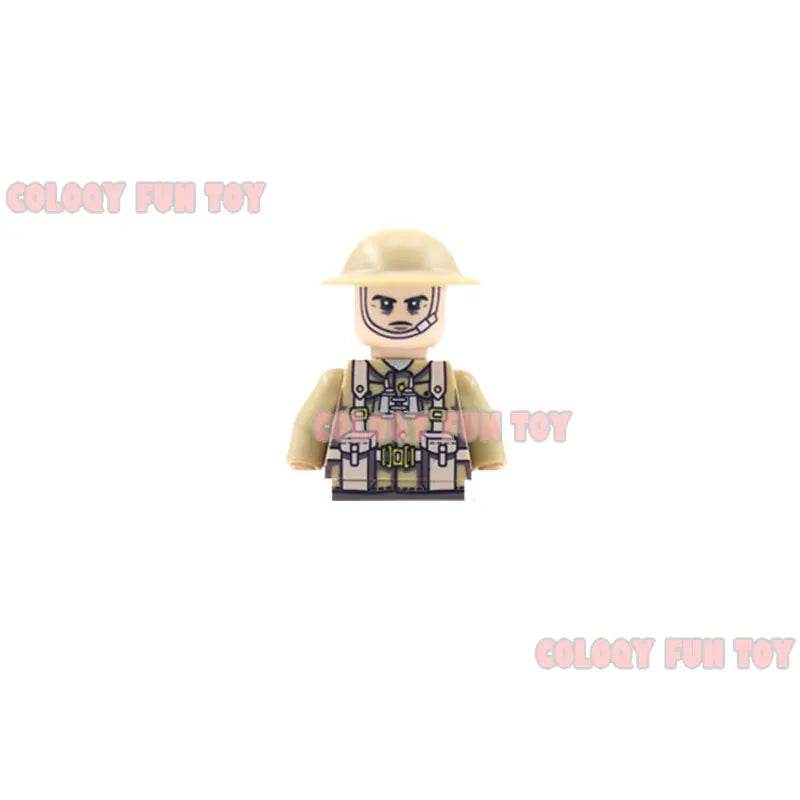 Kid's Building Block Toy New WW2 Military Soldier Mini Dolls - ToylandEU