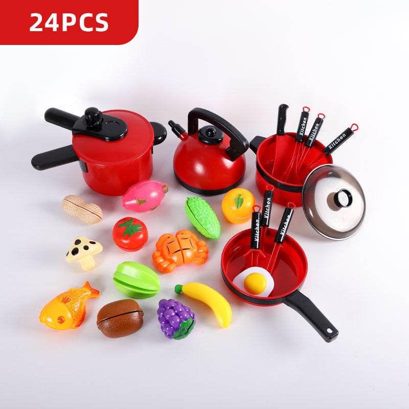 Kid's Mini Kitchen Cookware Play Set - Fun Pretend Cooking Toys! - ToylandEU
