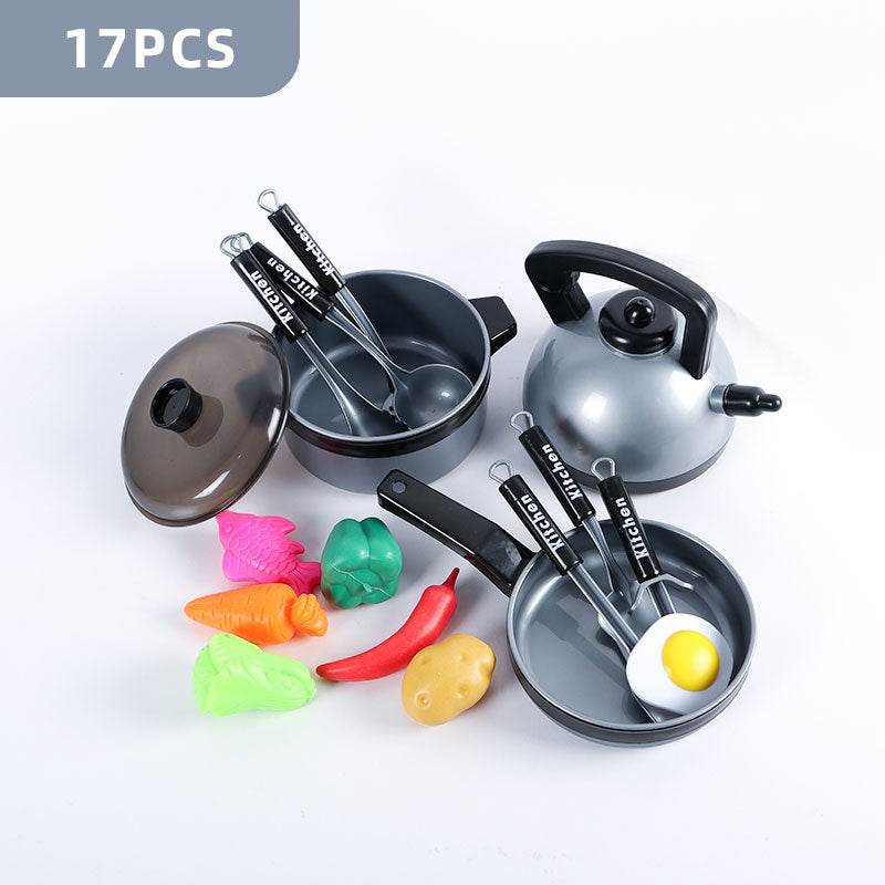 Kid's Mini Kitchen Cookware Play Set - Fun Pretend Cooking Toys! - ToylandEU