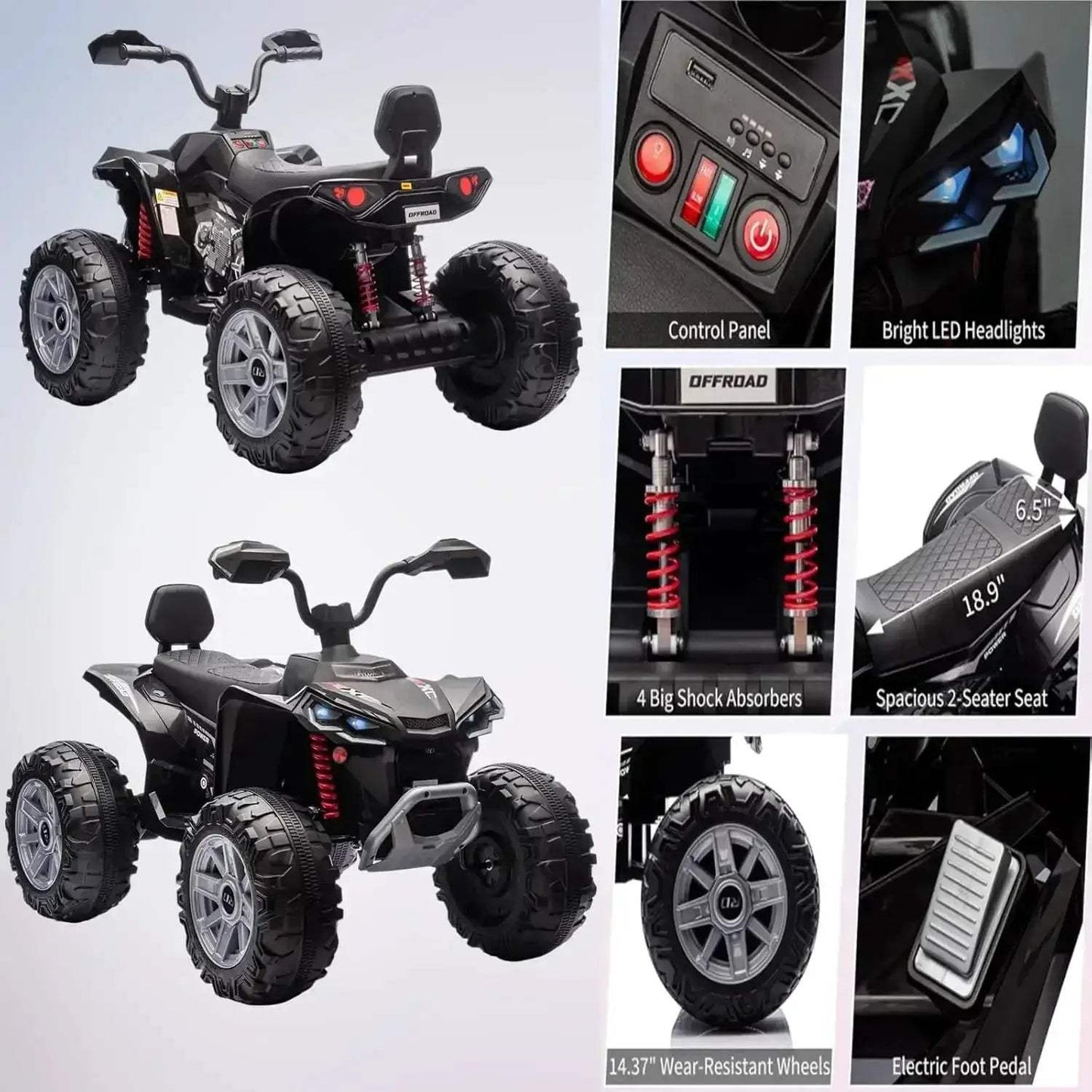 Kids 24V Electric ATV Off Road Ride On Dual Motors - ToylandEU