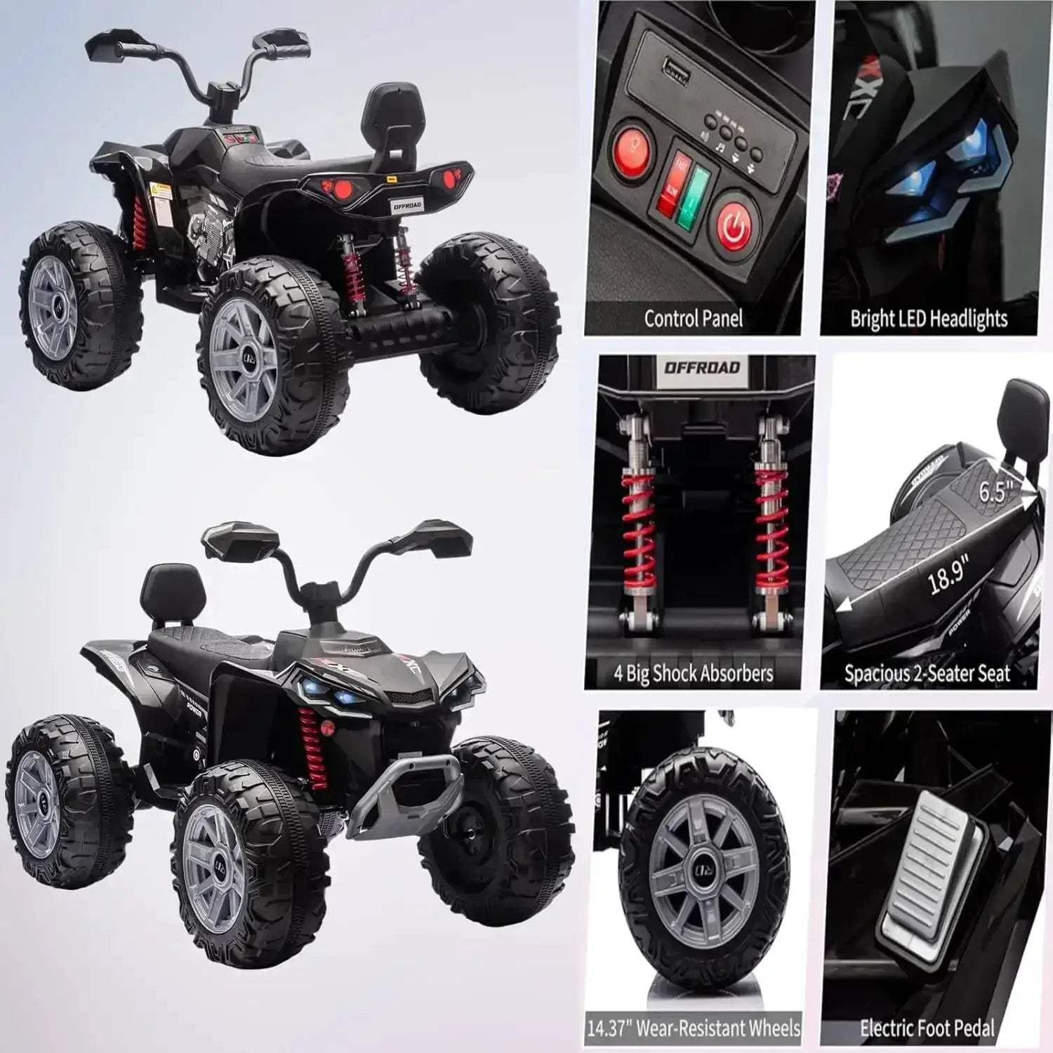 Kids 24V Electric ATV Off Road Ride On Dual Motors - ToylandEU