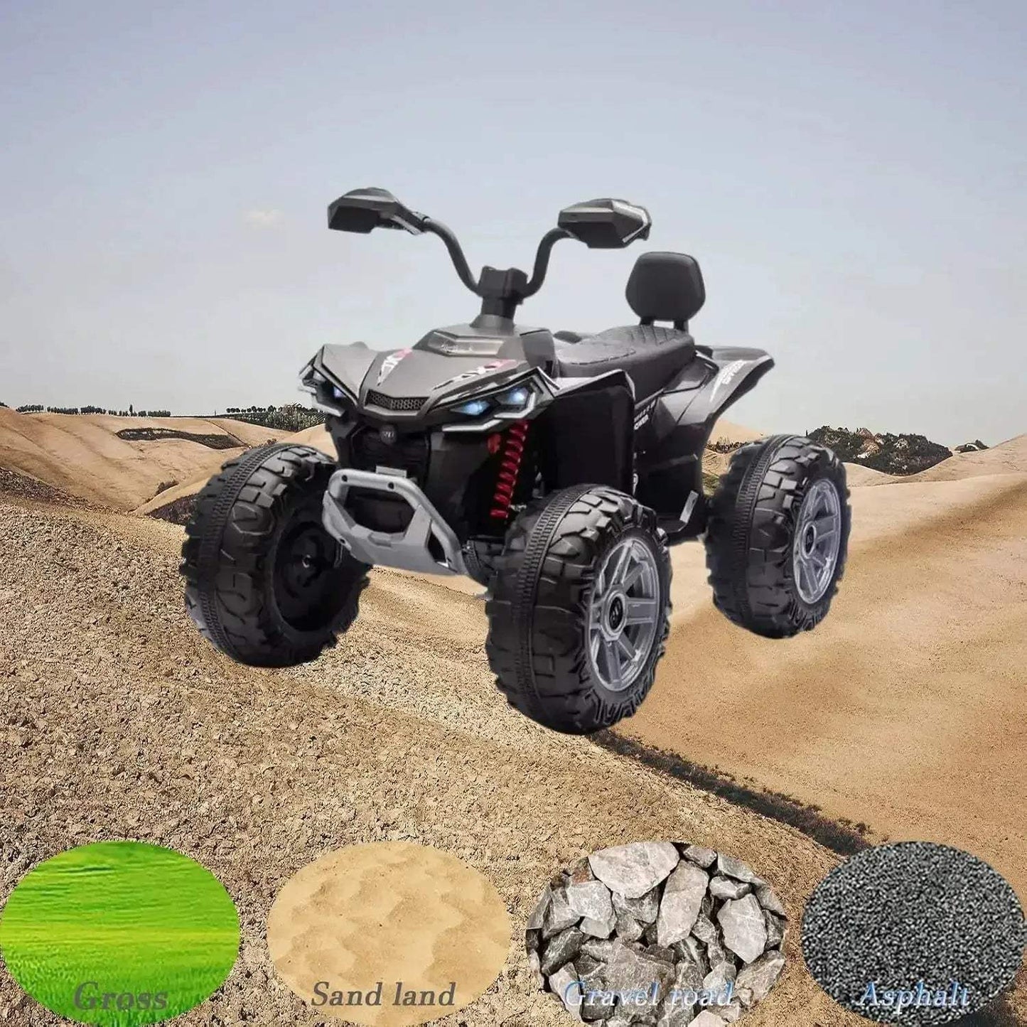 Kids 24V Electric ATV Off Road Ride On Dual Motors - ToylandEU