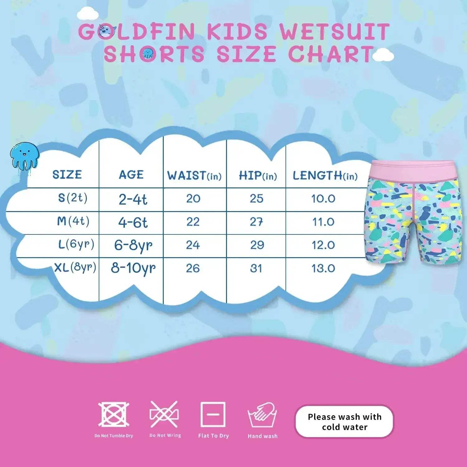 Kids 2mm Neoprene Wetsuit Shorts For Water Sports Comfort - ToylandEU