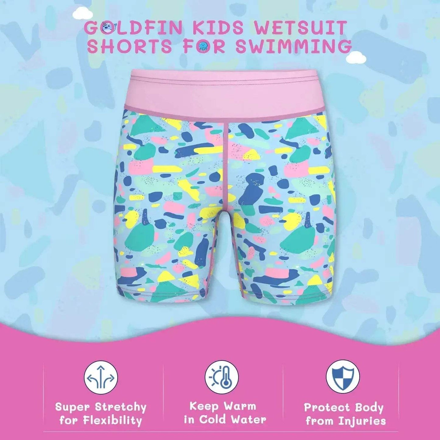 Kids 2mm Neoprene Wetsuit Shorts For Water Sports Comfort - ToylandEU