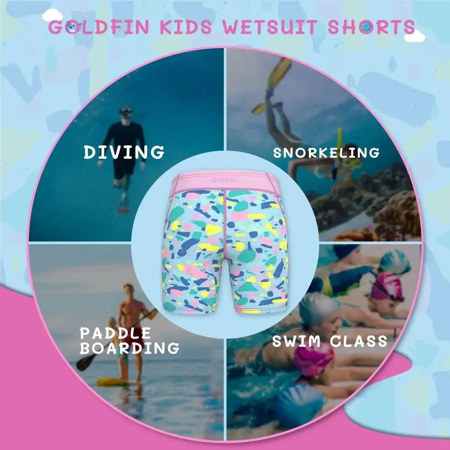  Kids 2mm Neoprene Wetsuit Shorts For Water Sports Comfy -  ToylandEU™