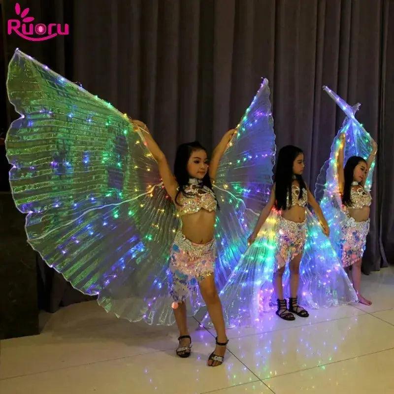 Kids 360 Degree LED Wings With Adjustable Stick -  ToylandEU™