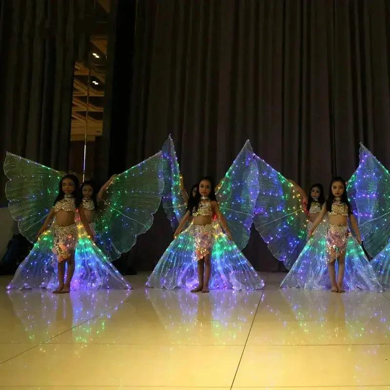  Kids 360 Degree LED Wings With Adjustable Stick -  ToylandEU™