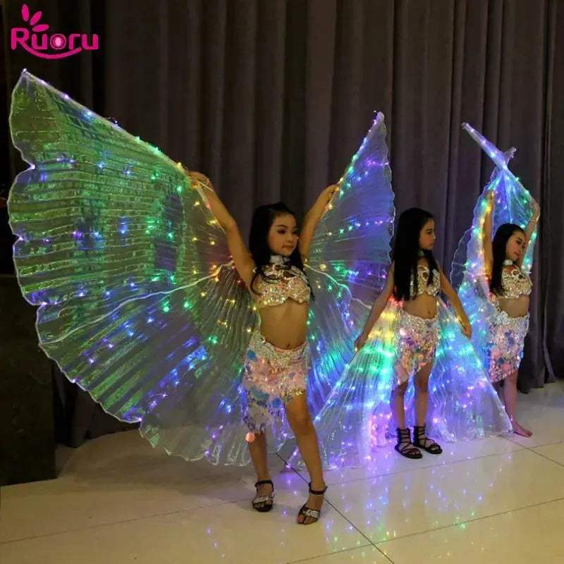 Kids 360 Degree LED Wings With Adjustable Stick For Dance - ToylandEU