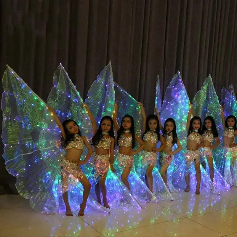 Kids 360 Degree LED Wings With Adjustable Stick For Dance - ToylandEU