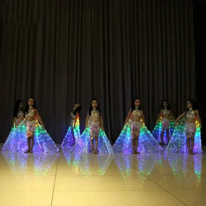 Kids 360 Degree LED Wings With Adjustable Stick For Dance - ToylandEU