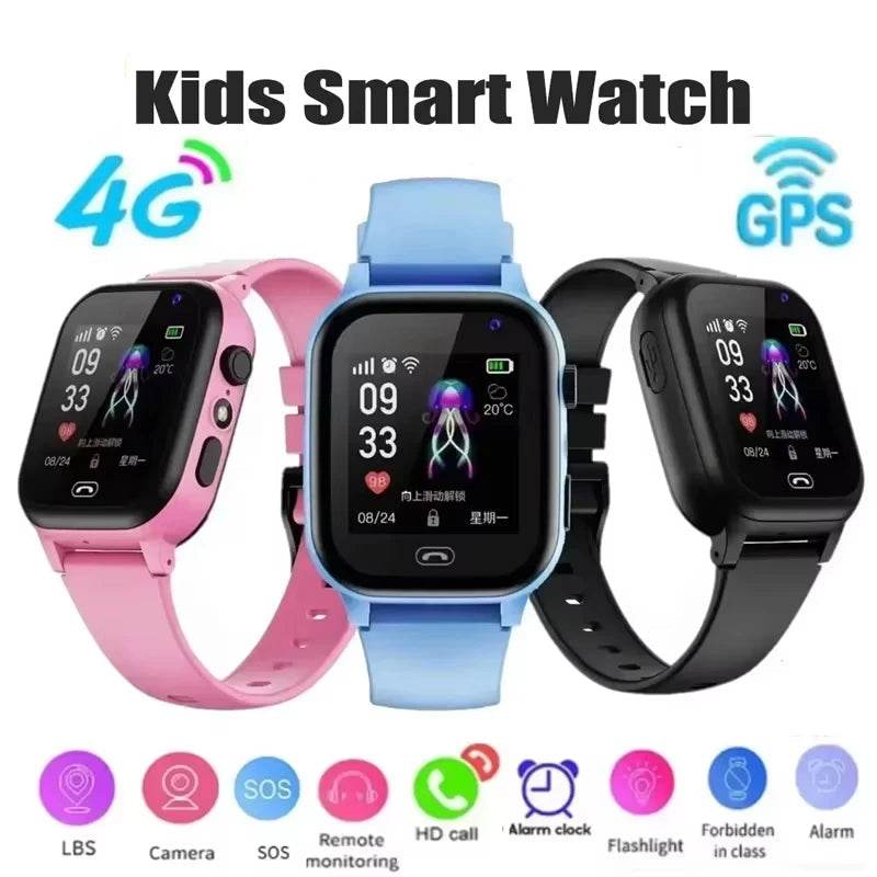 Kids 4G Smart Watch SOS GPS Location Video Call - ToylandEU