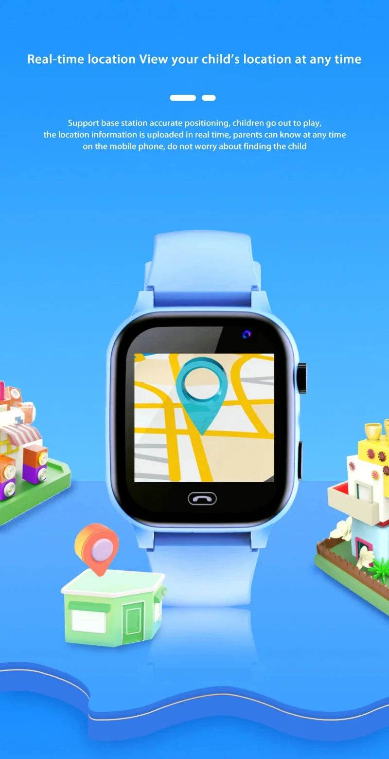 Kids 4G Smart Watch SOS GPS Location Video Call - ToylandEU