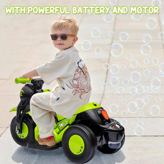  Kids 6V Ride On Bubble Car Motorcycle Led Headlights -  ToylandEU™