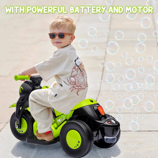 Kids 6V Ride On Bubble Car Motorcycle With Led Headlights - ToylandEU