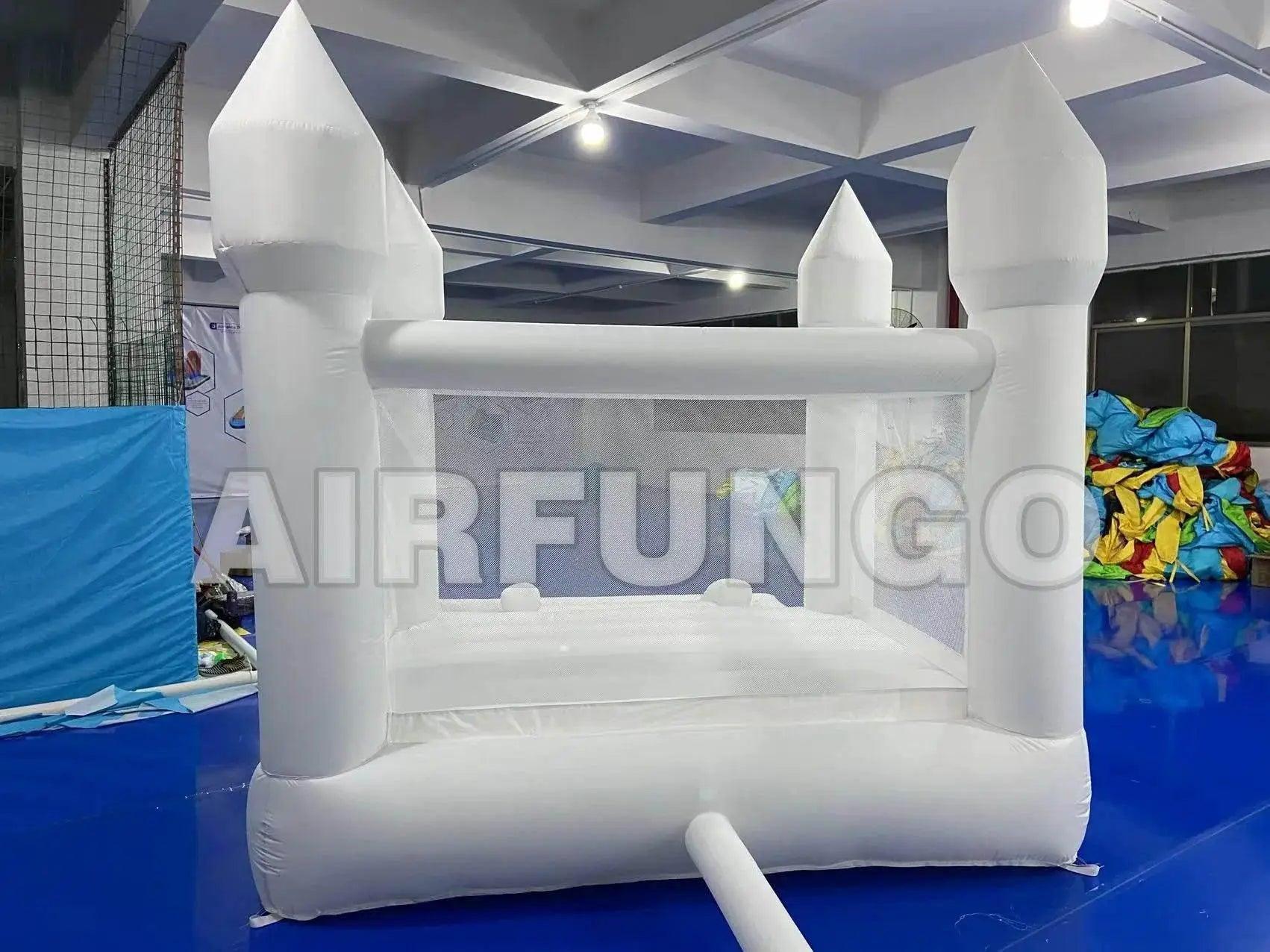  Kids 9x9x7ft Soft Play White Bounce House With Slide -  ToylandEU™