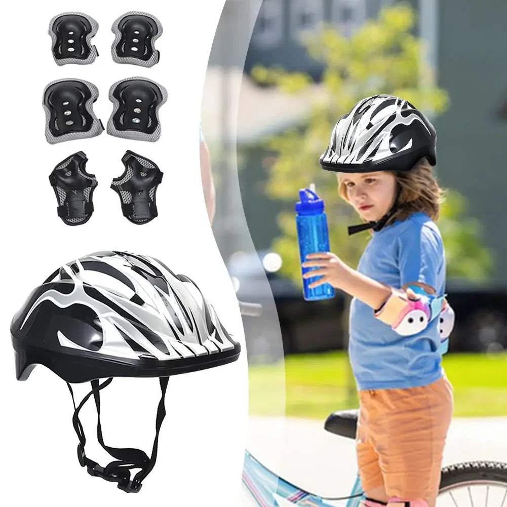 Kids Adjustable Protective Gear Set Helmet Pads For Skateboard - ToylandEU