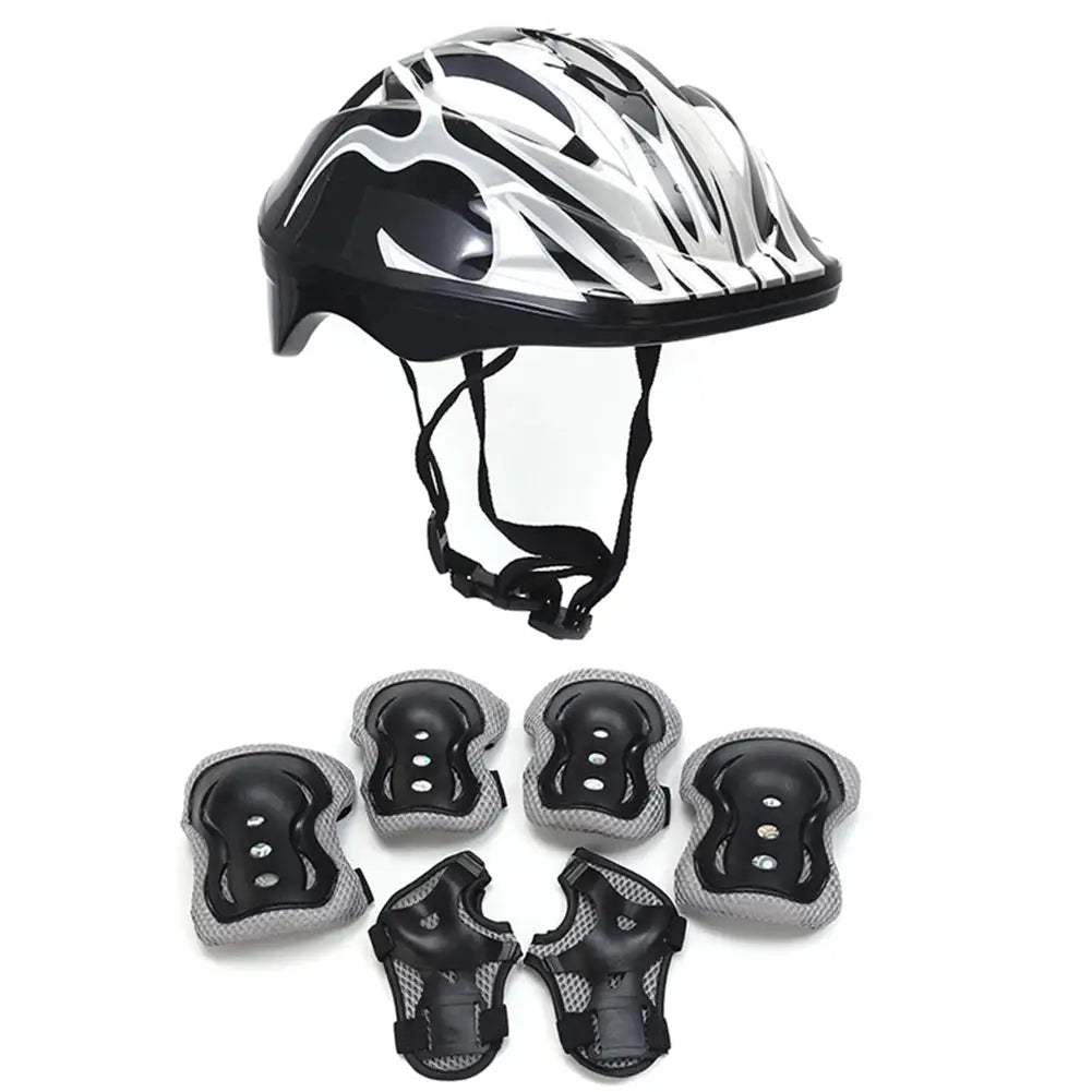 Kids Adjustable Protective Gear Set Helmet Pads For Skateboard - ToylandEU