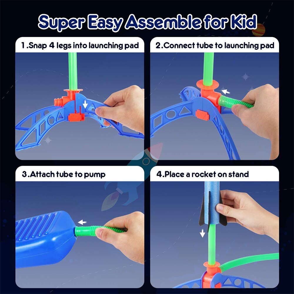 Stomp Rocket Foot Pump Launcher for Kids Sport Game - ToylandEU