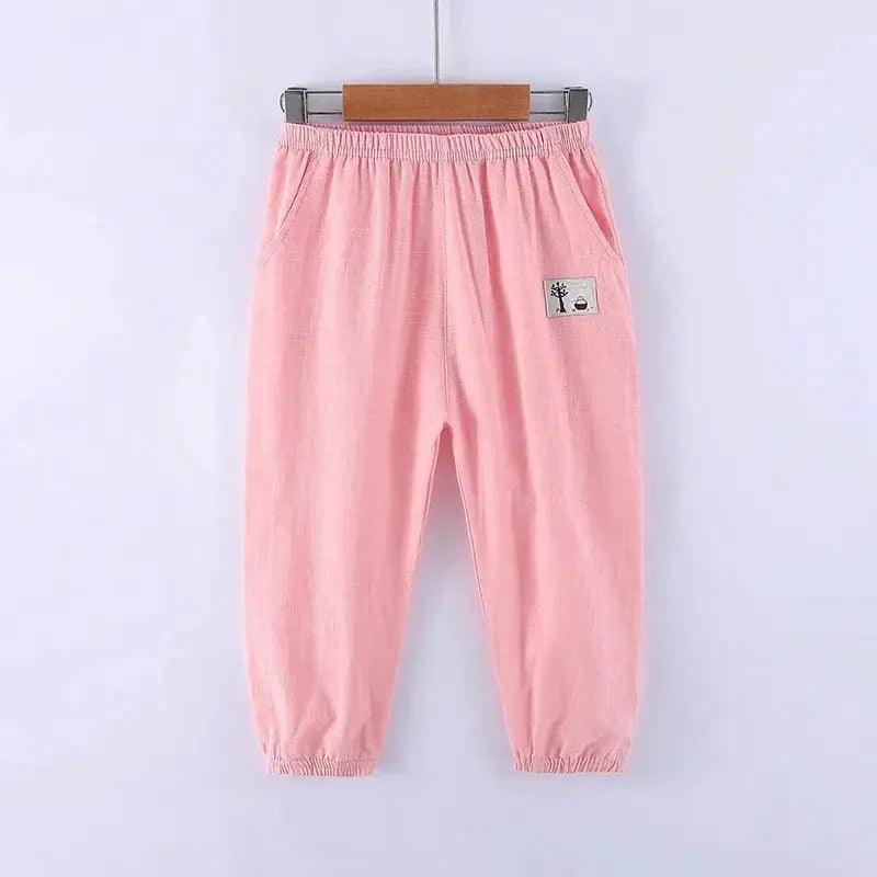  Kids Anti Mosquito Cotton Linen Long Pants Unisex -  ToylandEU™