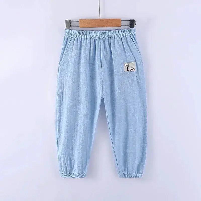  Kids Anti Mosquito Cotton Linen Long Pants Unisex -  ToylandEU™