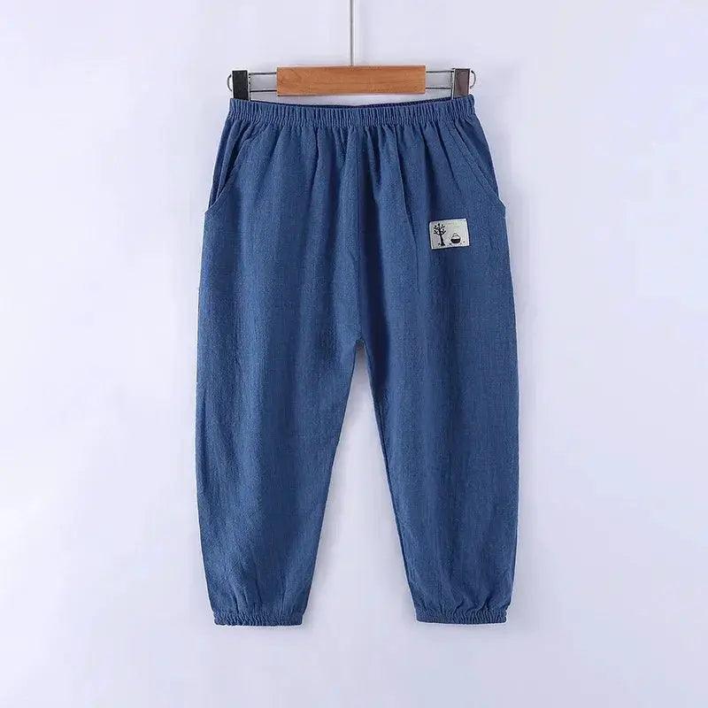  Kids Anti Mosquito Cotton Linen Long Pants Unisex -  ToylandEU™