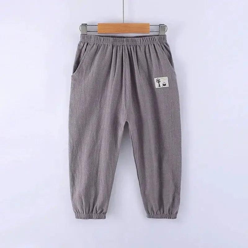  Kids Anti Mosquito Cotton Linen Long Pants Unisex -  ToylandEU™