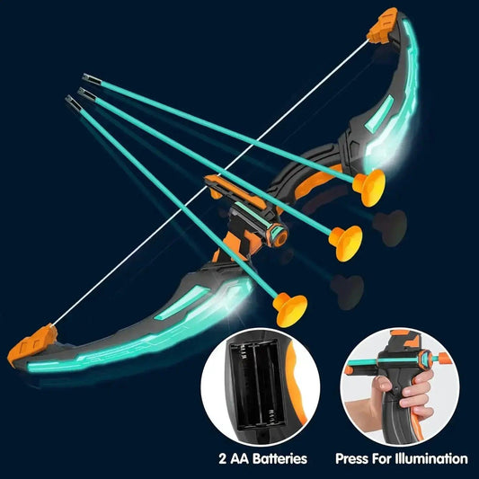  Kids Archery Set LED Light Up Arrows Outdoor Safe -  ToylandEU™