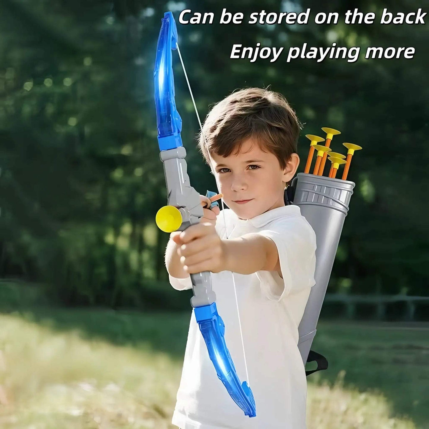  Kids Archery Set LED Light Suction Arrows Dartboard -  ToylandEU™