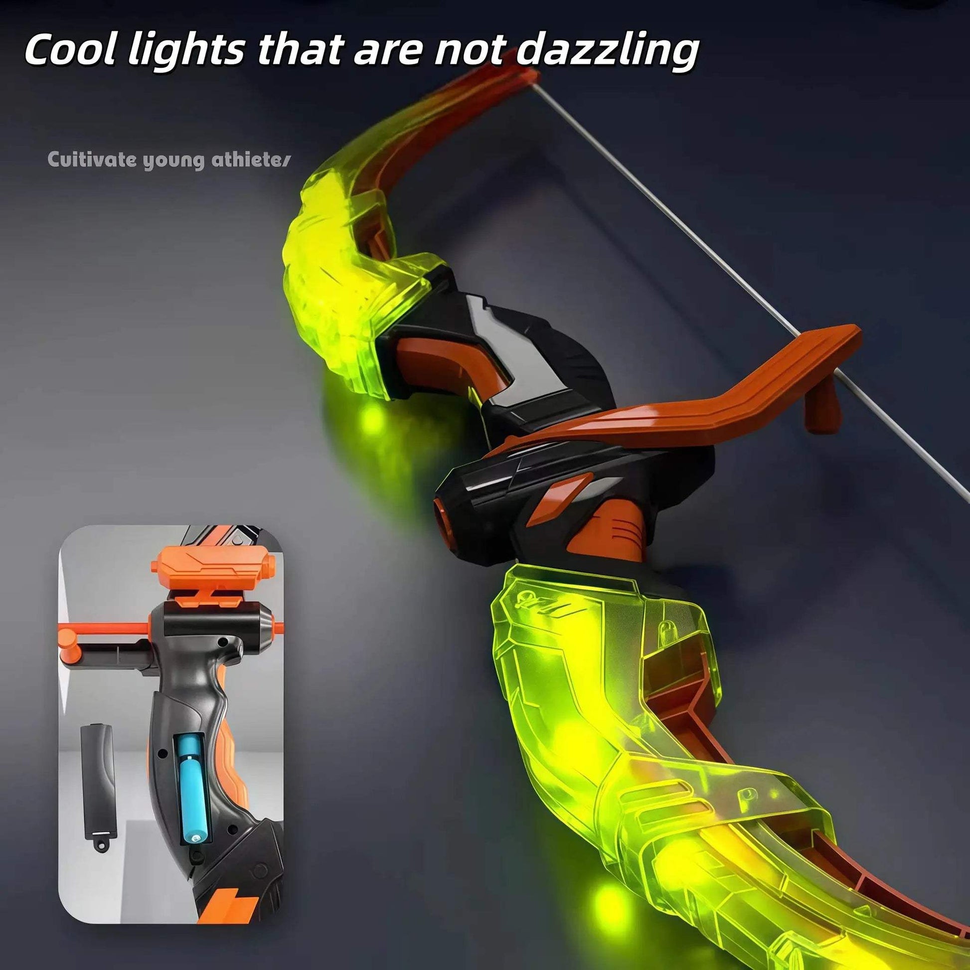  Kids Archery Set LED Light Suction Arrows Dartboard -  ToylandEU™