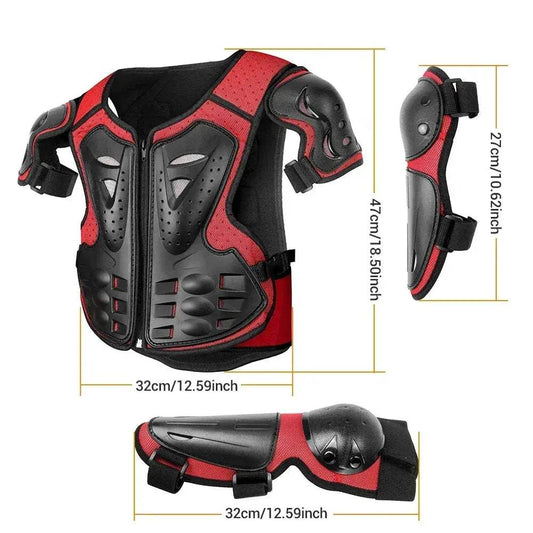  Kids Armor Vest Back Protector Cycling Scooters Safe -  ToylandEU™