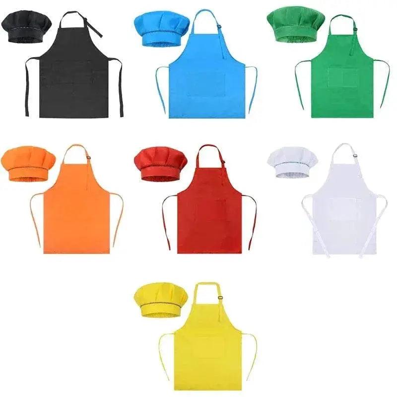  Kids Baker Uniform Costume Accessories Cooking Baking Painting Chef Hat Apron -  ToylandEU™