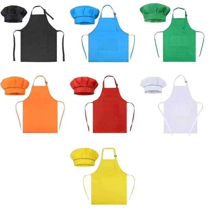  Kids Baker Uniform Costume Accessories Cooking Baking Painting Chef Hat Apron -  ToylandEU™