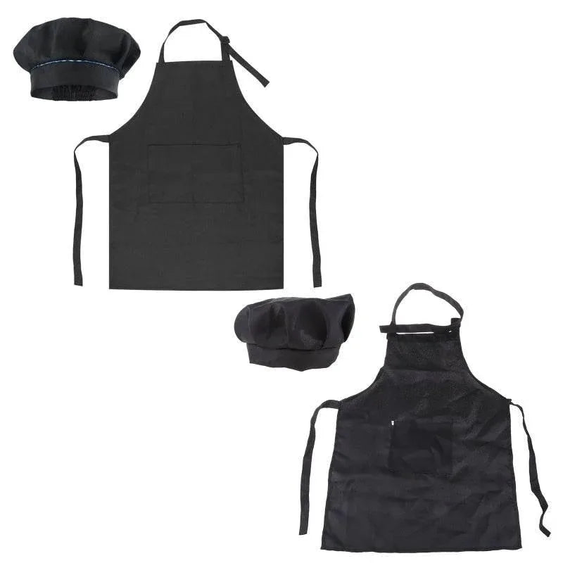 Kids Baker Uniform Costume Accessories Cooking Baking Painting Chef Hat Apron - ToylandEU