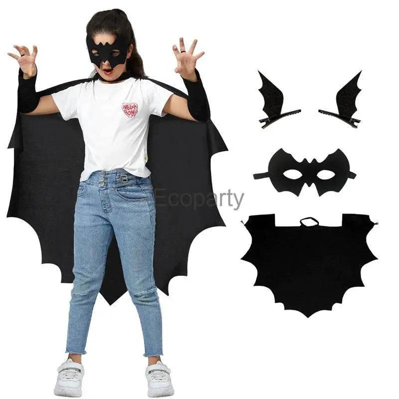  Kids Bat Costume Set - Halloween Cape & Mask for Spooky Fun -  ToylandEU™
