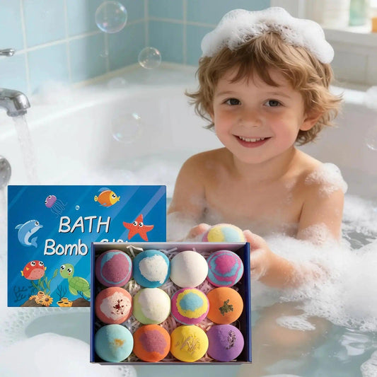  Kids Bath Bombs Gift Set Moisturizing Ocean Fragrance Safe -  ToylandEU™