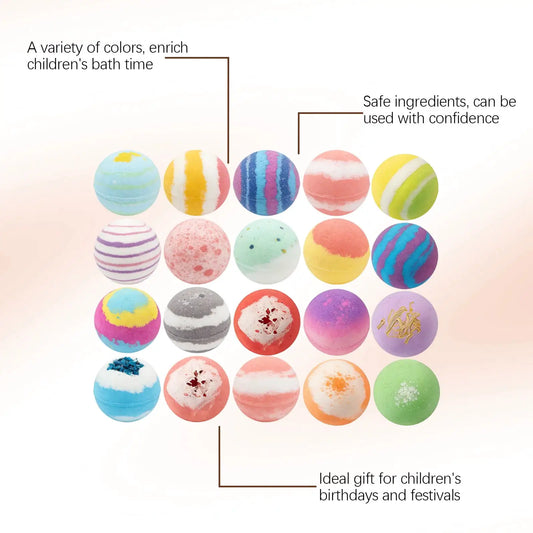 Kids Bath Bombs Gift Set Moisturizing Ocean Fragrance Safe -  ToylandEU™