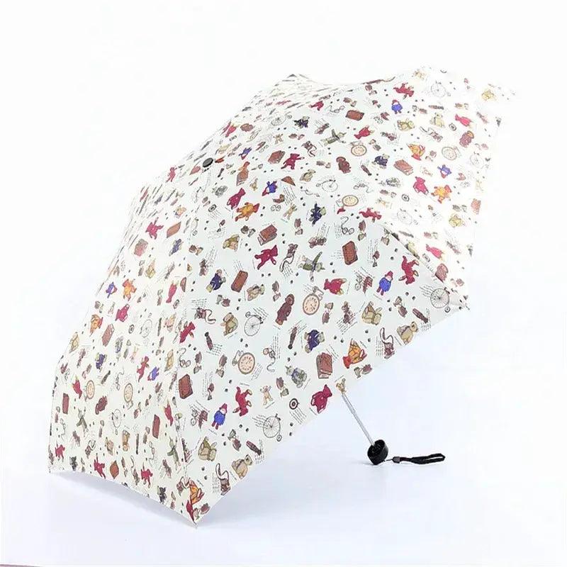  Kids Bear Cartoon Umbrella UV Protection For Rain Cute -  ToylandEU™