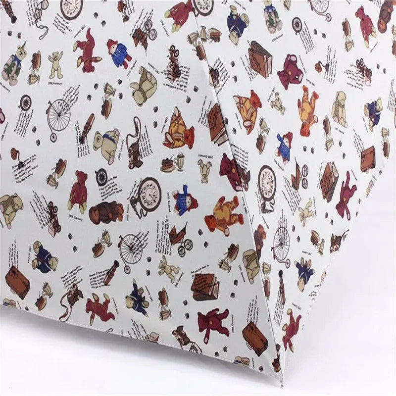 Kids Bear Cartoon Umbrella With UV Protection For Rain - ToylandEU