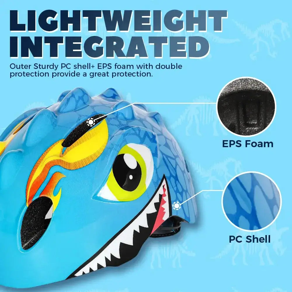 Kids Bicycle Helmet Safety Gear Set With Knee Elbow Pads - ToylandEU