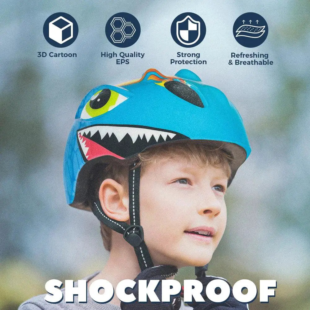 Kids Bicycle Helmet Safety Gear Set With Knee Elbow Pads - ToylandEU