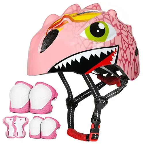 Kids Bicycle Helmet Safety Gear Set With Knee Elbow Pads - ToylandEU